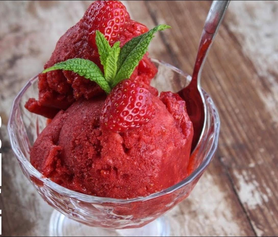 παγωτό φράουλα