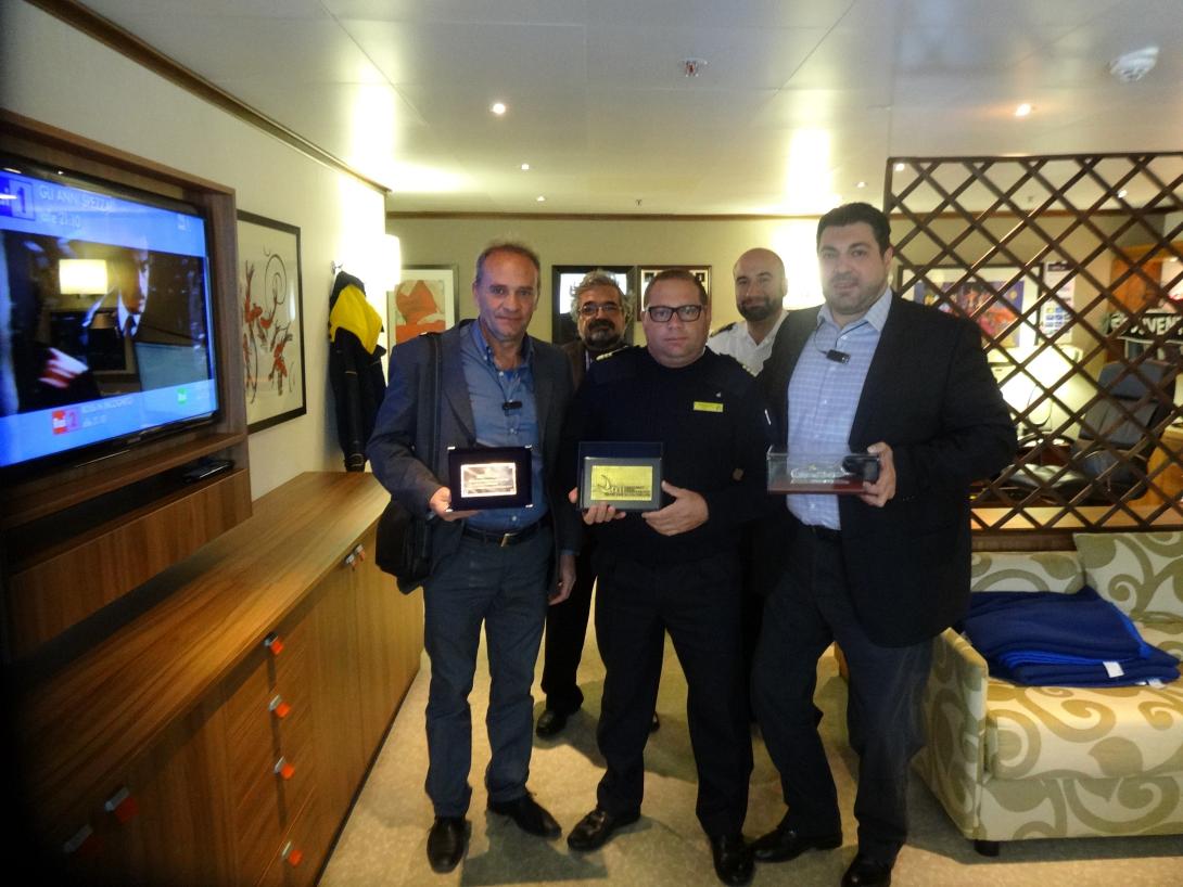 Το COSTAneoROMANTICA επισκέφθηκε ο Πρόεδρος του ΟΛΗ Γ. Μπρας