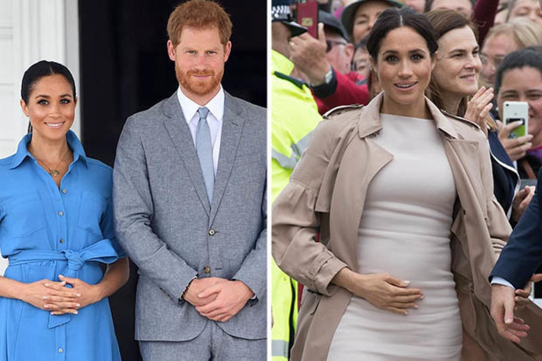 meghan-markle-baby-bump-pregnant-duchess-sussex-prince-harry-touching-royal-741319.jpg