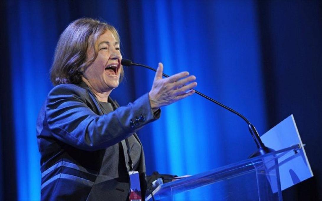 Δεν κατέθεσε στεφάνι στην Καισαριανή η νομπελίστρια Μαγκουάιρ