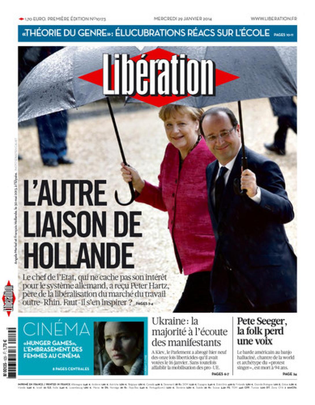  Liberation : Η Μέρκελ είναι ο πραγματικός "έρωτας" του Φρανσουά Ολάντ 