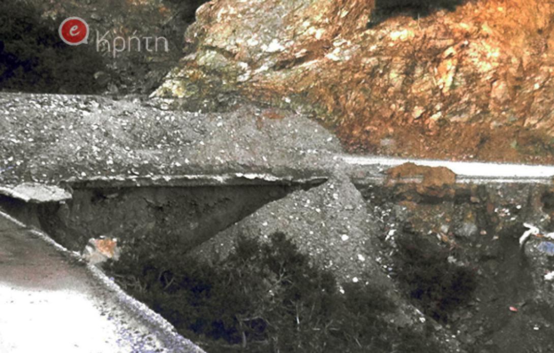 "Βομβαρδισμένο" τοπίο ο Χρυσόστομος στη νότια Κρήτη ... μετά την κακοκαιρία (φωτορεπορτάζ) 