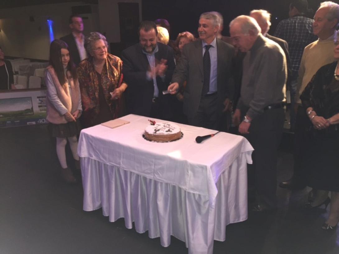 Στην κοπή της πίτας του Συλλόγου Μικρασιατών Ηρακλείου ο Β.Κεγκέρογλου