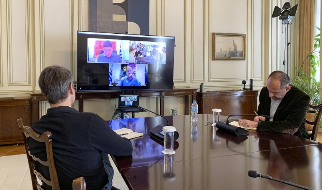 μητσοτάκης τηλεδιάσκεψη