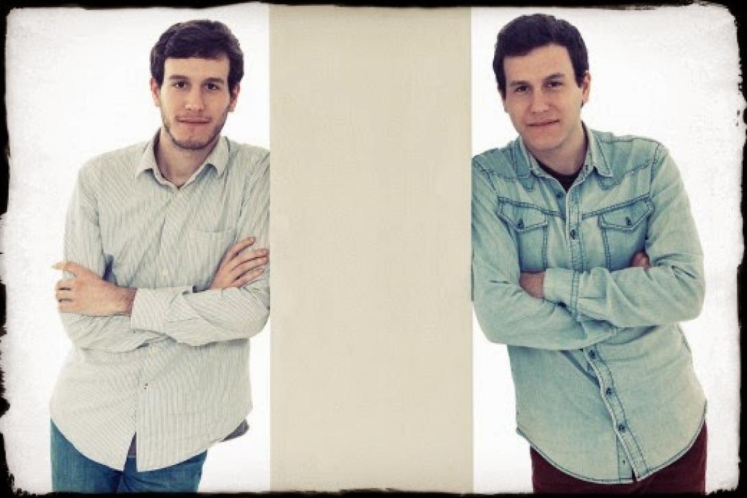 Ο Μιχάλης και ο Παντελής Καλογεράκης στο Κηποθέατρο Μ. Χατζιδάκις