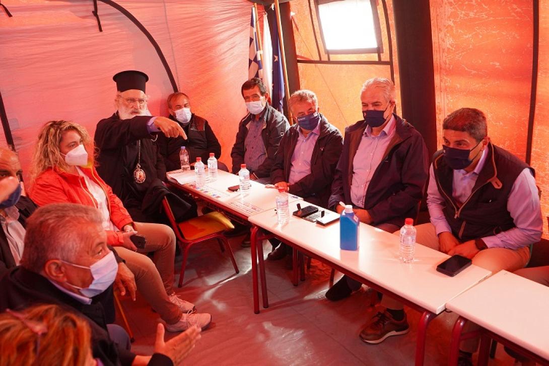 Σύσκεψη παρουσία των τοπικών φορέων, του Υπ. Πολιτικής Προστασίας και του υφ. Αθλητισμού