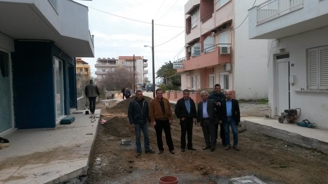 Ακόμα μία σημαντική παρέμβαση σε δρόμο της Αμμουδάρας