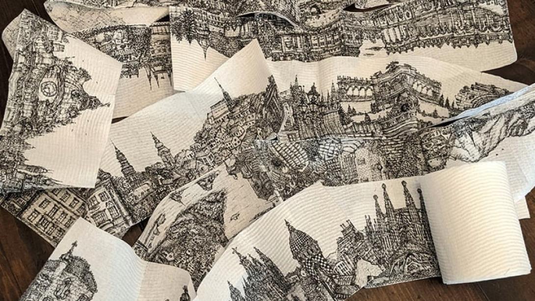 χαρτί υγείας καλλιτέχνης