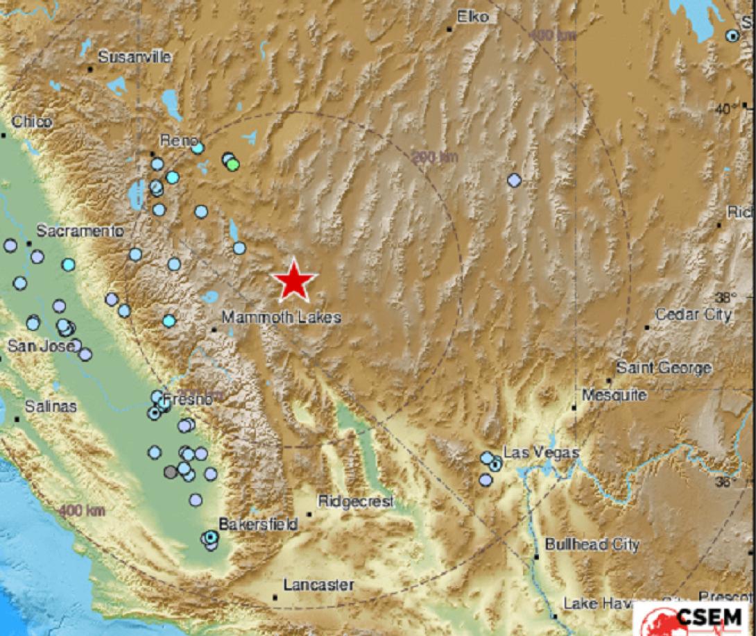 σεισμός νεβάδα