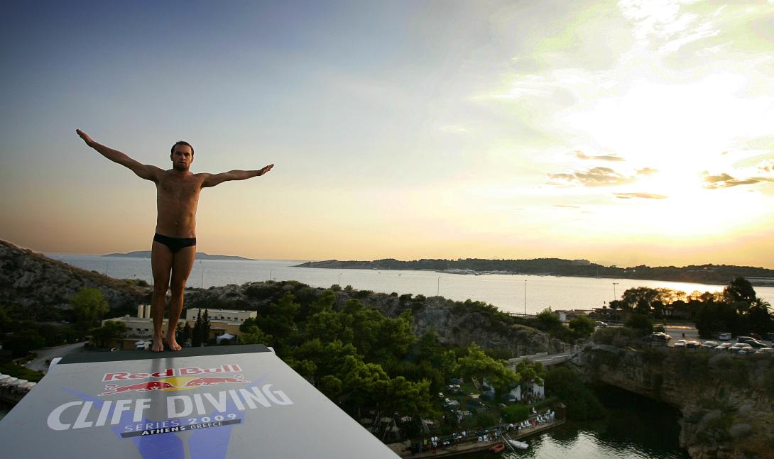 cliff diving