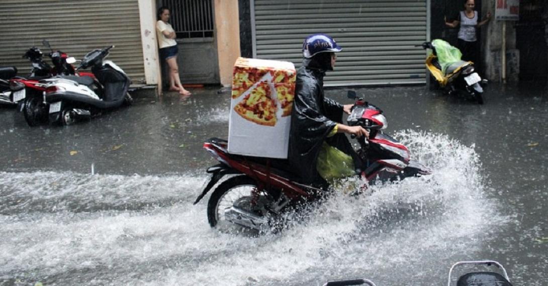 ντελιβεράς βροχή