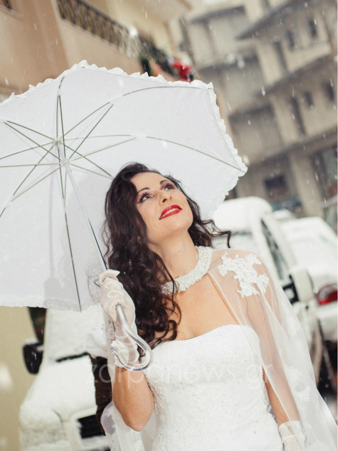 κρητη νυφη χιονια