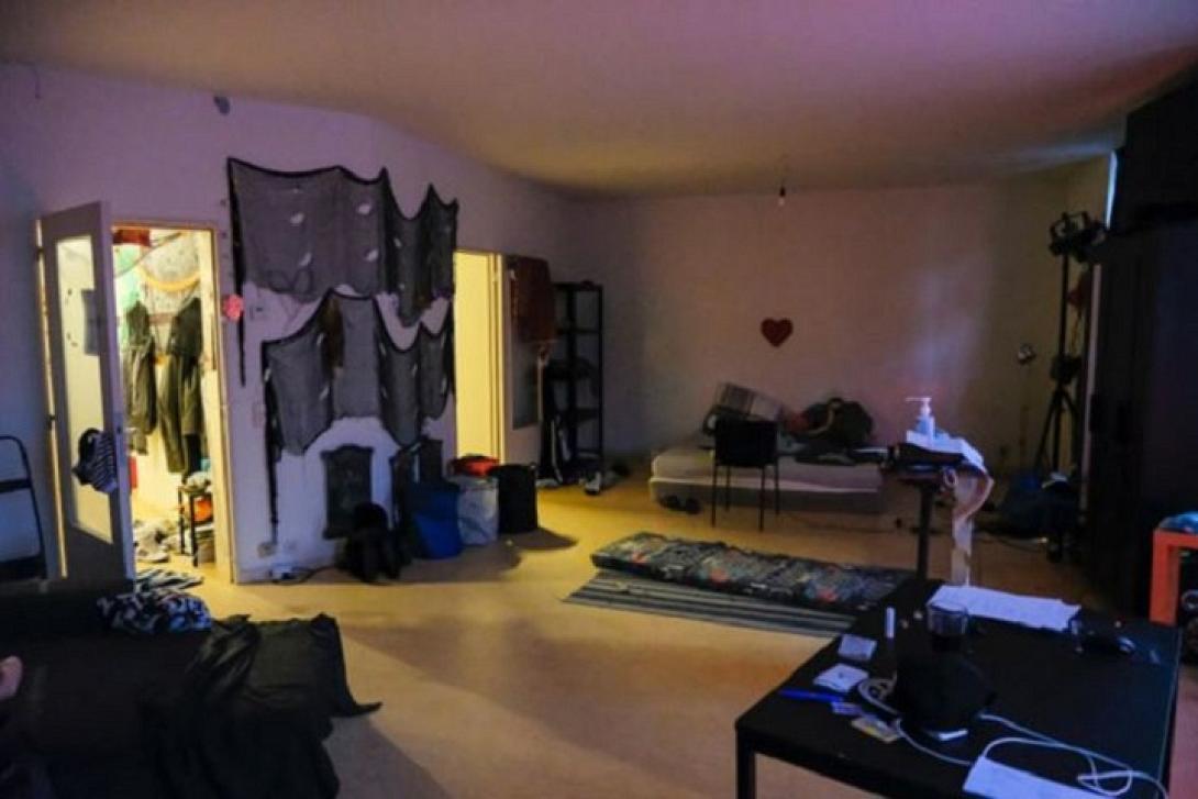 Ο χώρος που έγινε το πάρτι