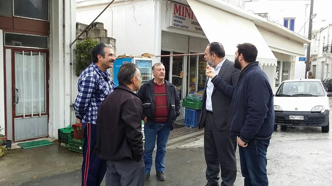 Στον Άγιο Μύρωνα βρέθηκε σήμερα ο δήμαρχος Ηρακλείου