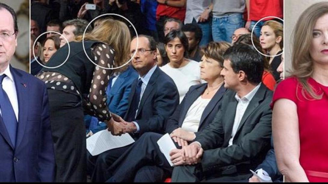 Ο Ολάντ με τις τρεις γυναίκες του