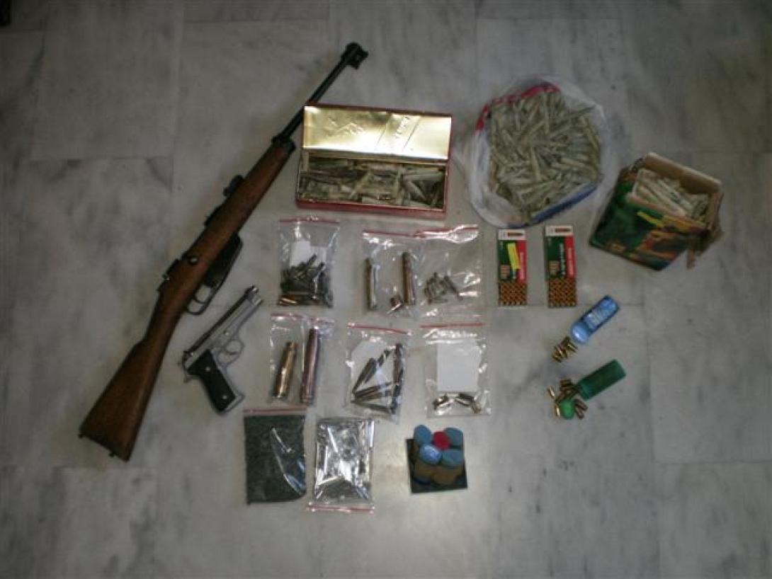 "Συλλογή"... από σφαίρες και πυροκροτητές έκανε 62χρονος Χανιώτης