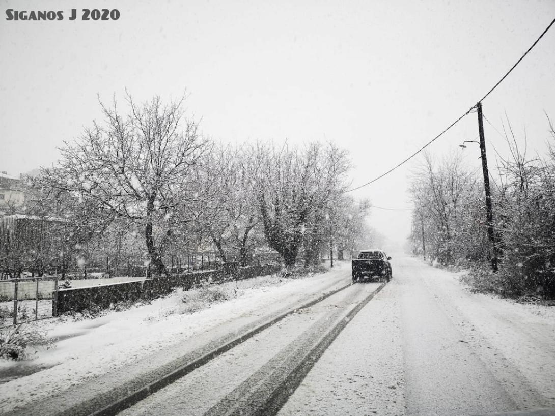 Τα πάντα άσπρα στο Οροπέδιο λασιθίου