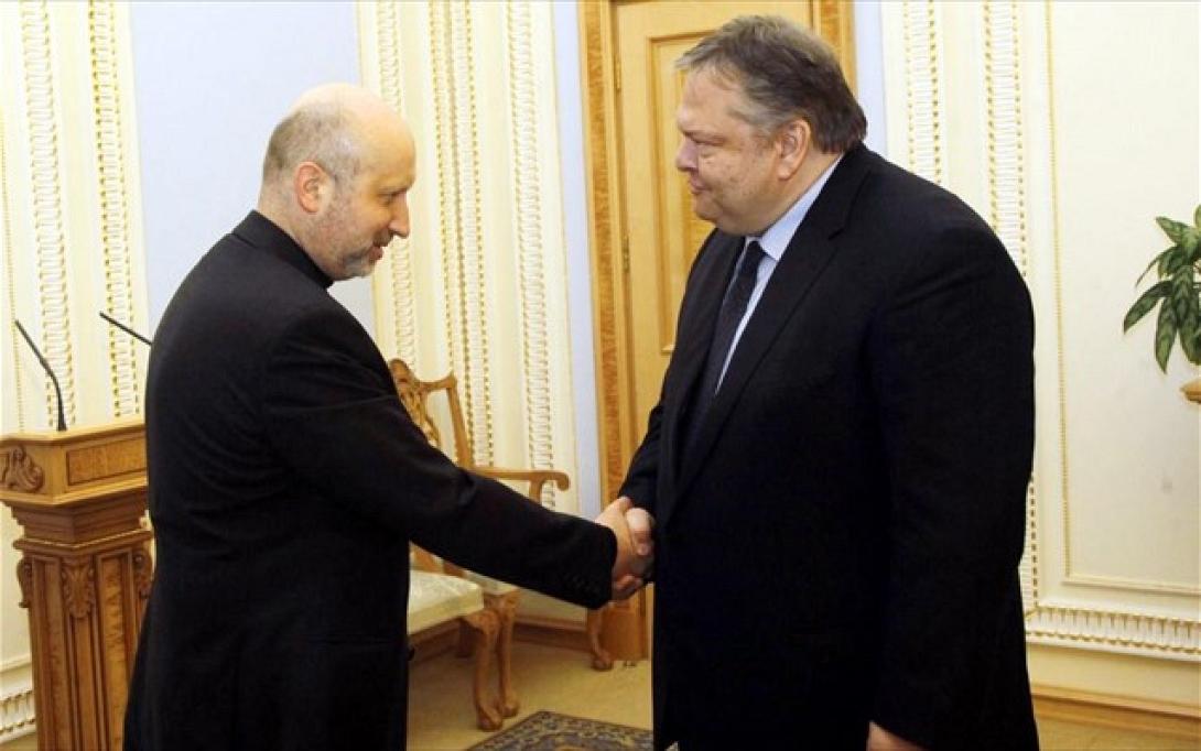 Συνάντηση Βενιζέλου με τον μεταβατικό πρόεδρο της Ουκρανίας