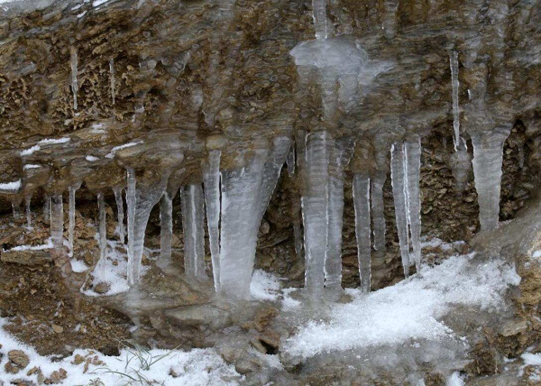 Λασίθι: 'Οταν ο πάγος δημιουργεί έργα τέχνης (φωτο)