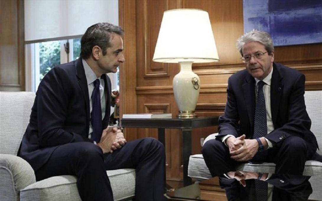 Πάολο Τζεντιλόνι,Κυριάκος Μητσοτάκης