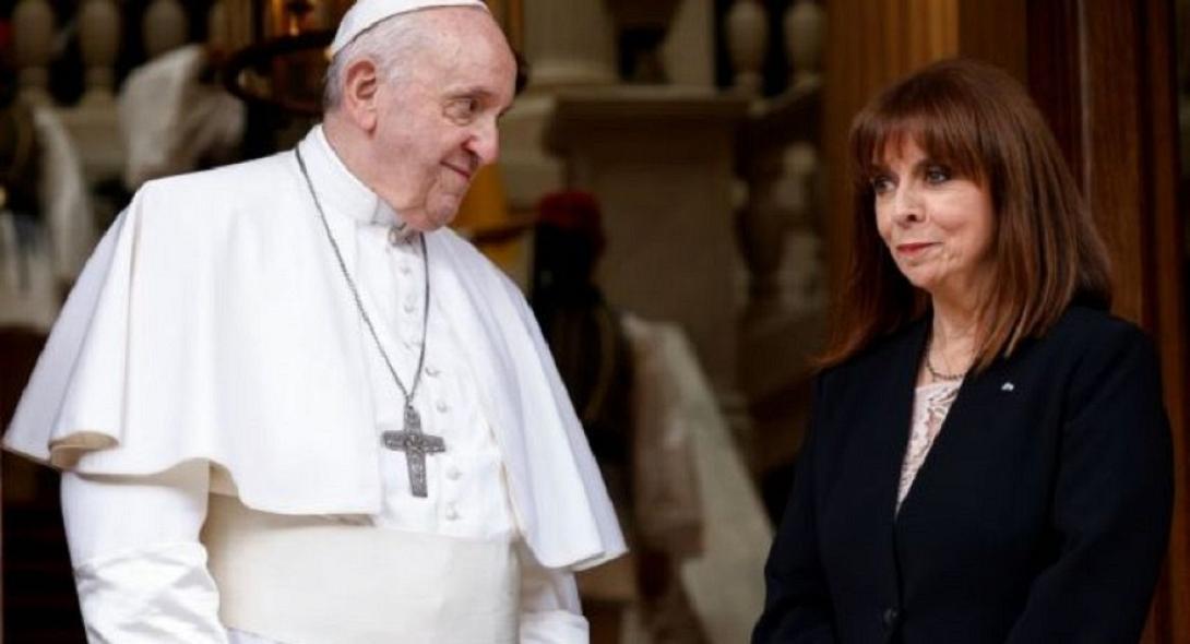 πάπας φραγκίσκος κατερίνα σακελλαροπούλου