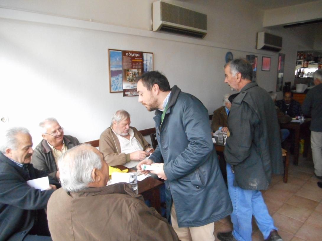 Σε Πύργο και χωριά των Αστερουσίων ο Φ. Παρασύρης