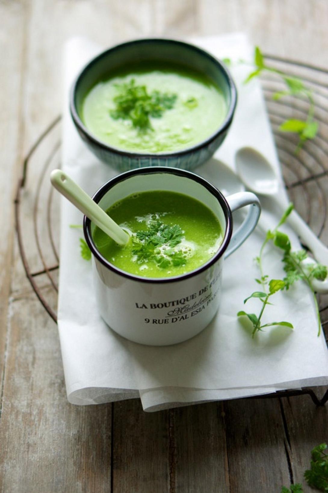 Σούπα με πράσινα λαχανικά