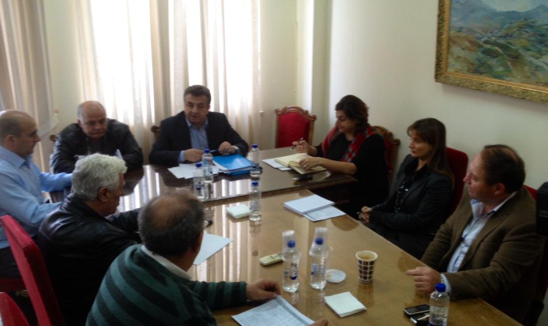 Σύσκεψη στην αντιπεριφέρεια Λασιθίου με τον Περιφερειάρχη Κρήτης