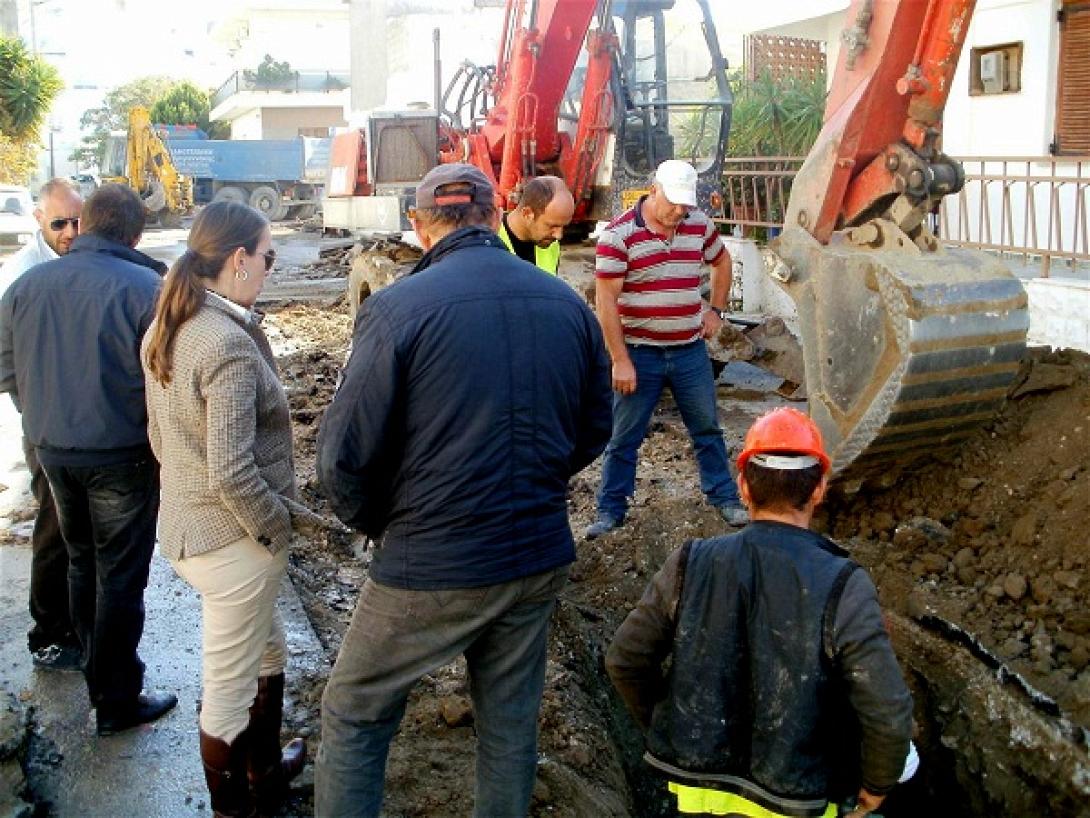 Αποκτά νέο δίκτυο αποχέτευσης το Καστέλι του Δήμου Φαιστού  