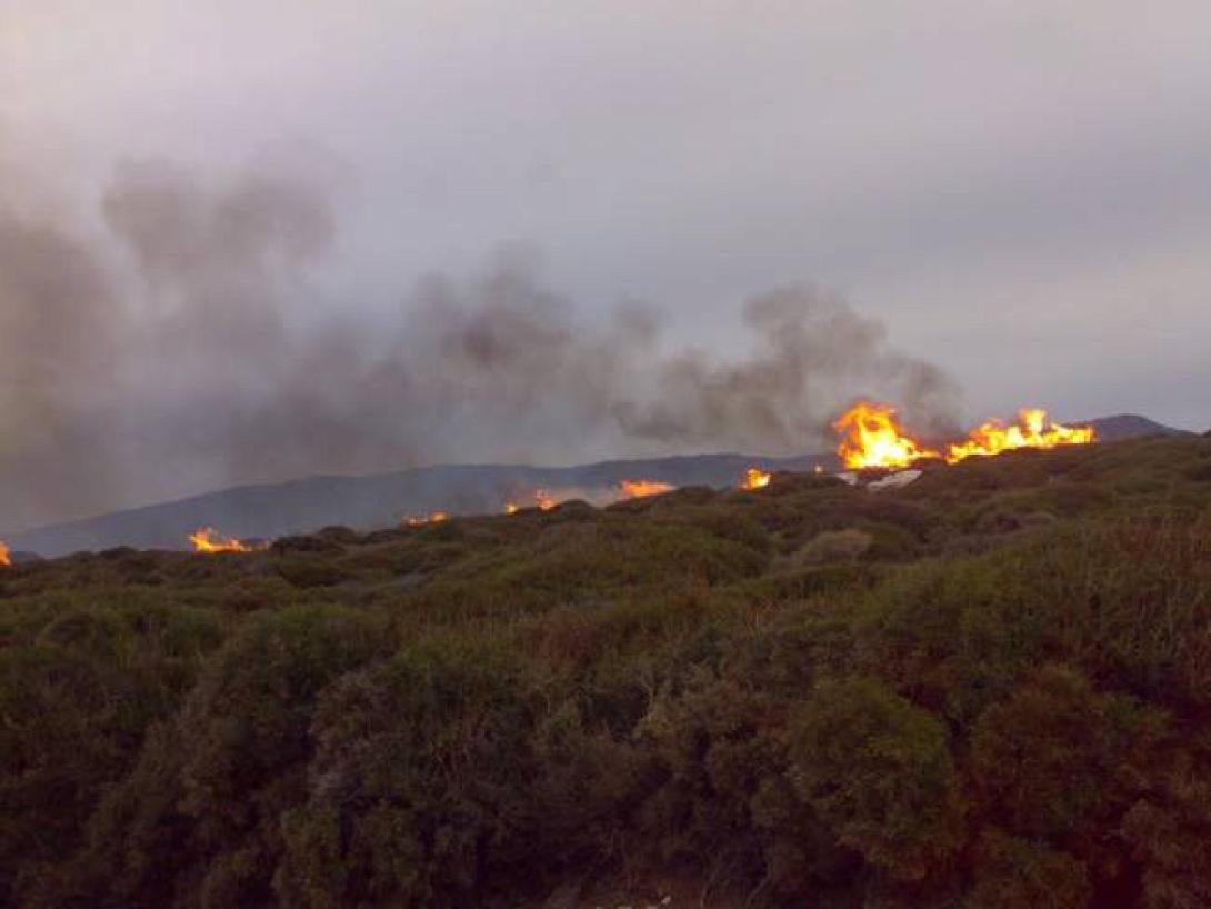 Πυρκαγιά στη Χερσόνησο 