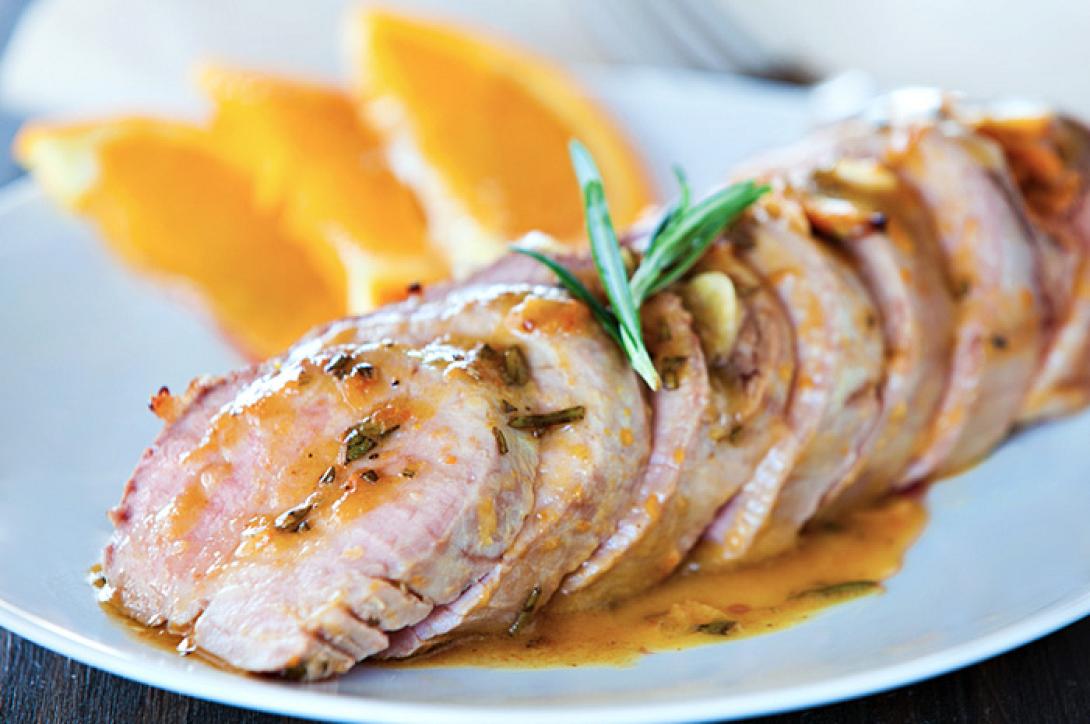 Χοιρινό με πορτοκάλι και μπύρα