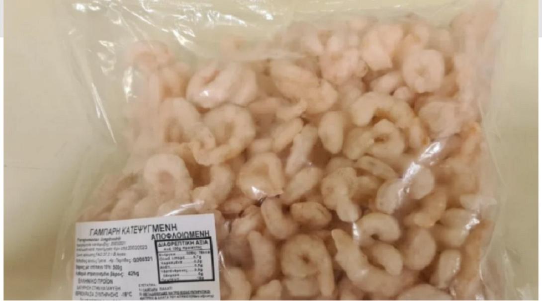 ΕΦΕΤ γαριδες