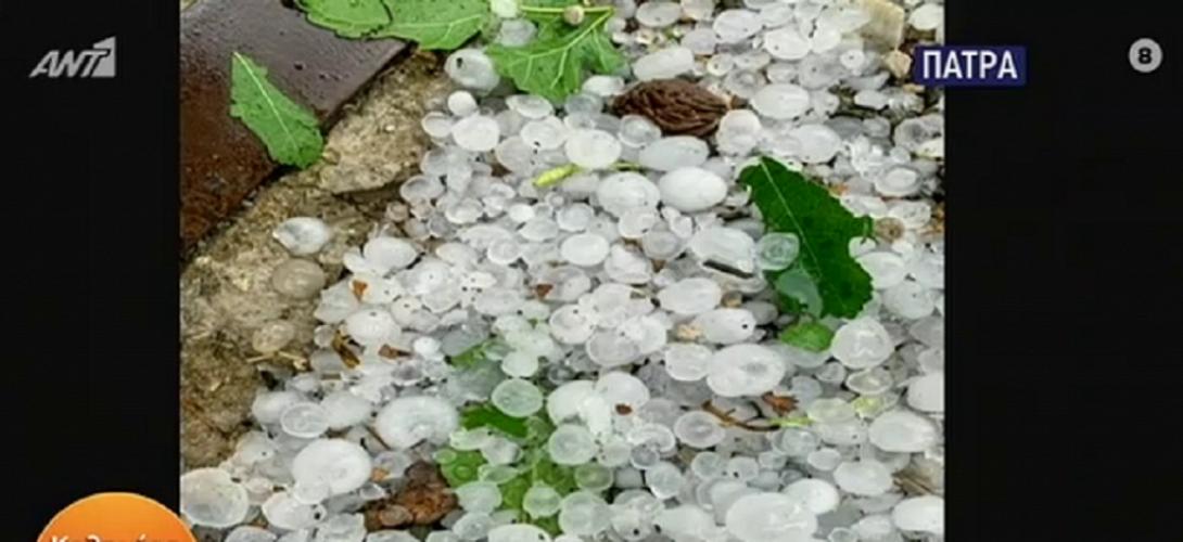 χαλάζι κακοκαιρία