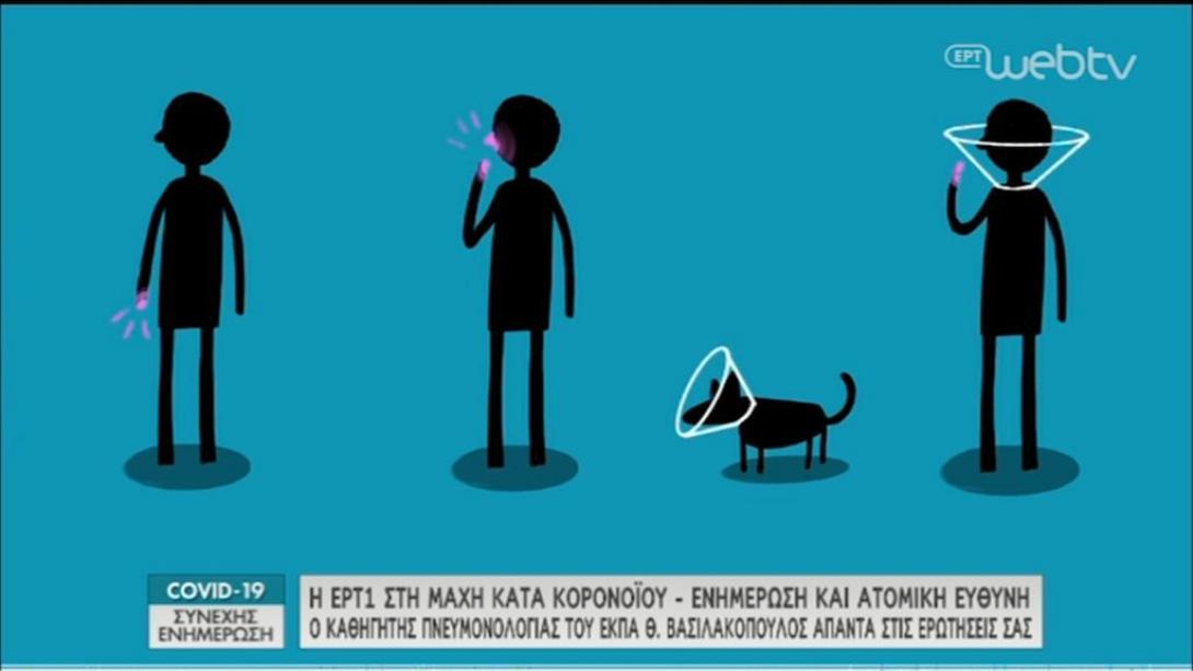 κορωνοϊός-σκιτσο για την προστασία μμας