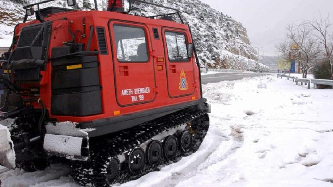 Πυροσβεστική - Χιόνια