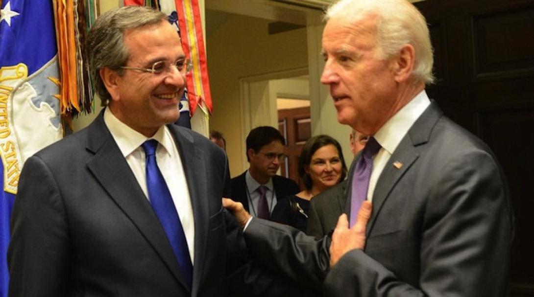  Συνομιλία Τζο Μπάιντεν με τον Αντώνη Σαμαρά