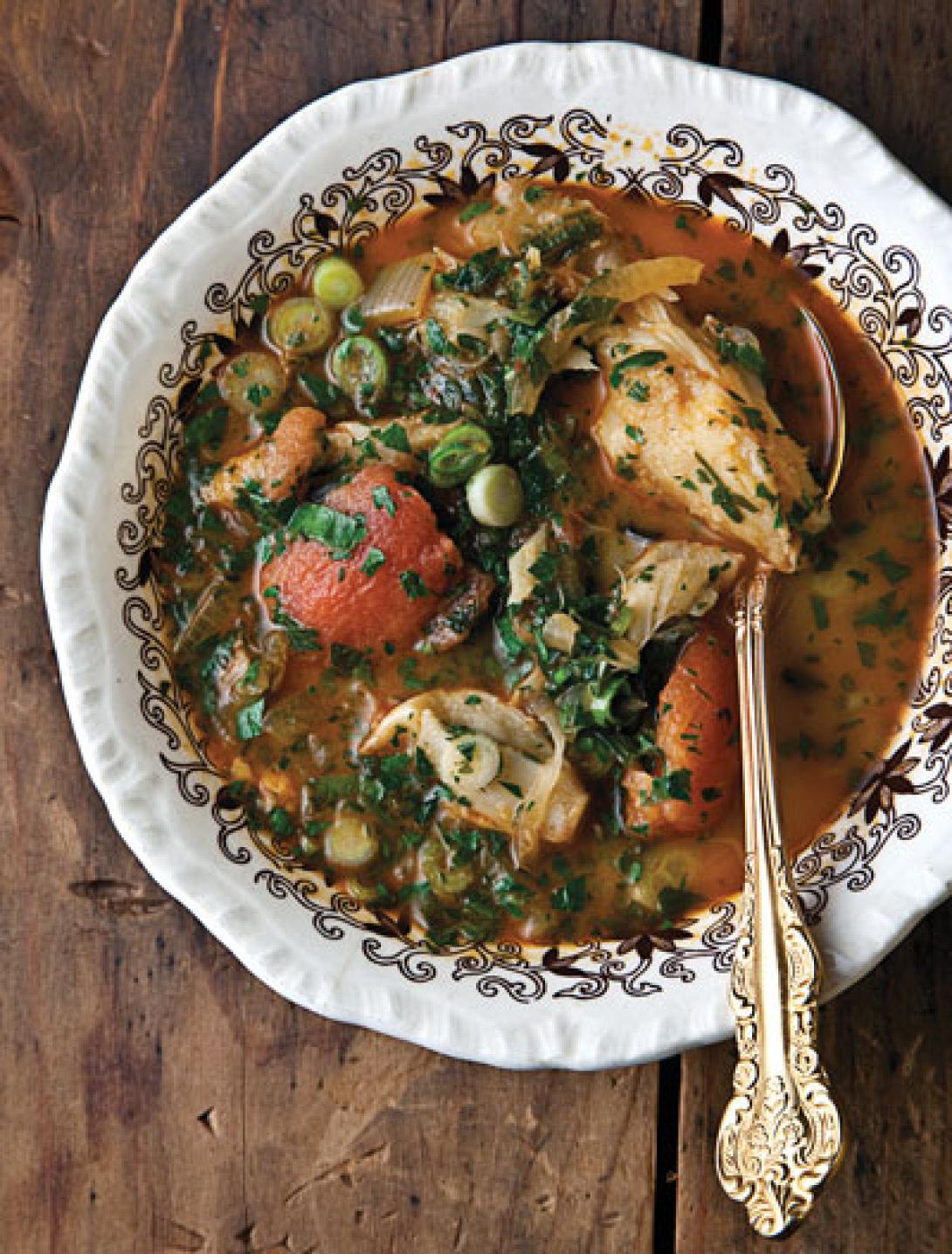 Μπακαλιάρος με χόρτα