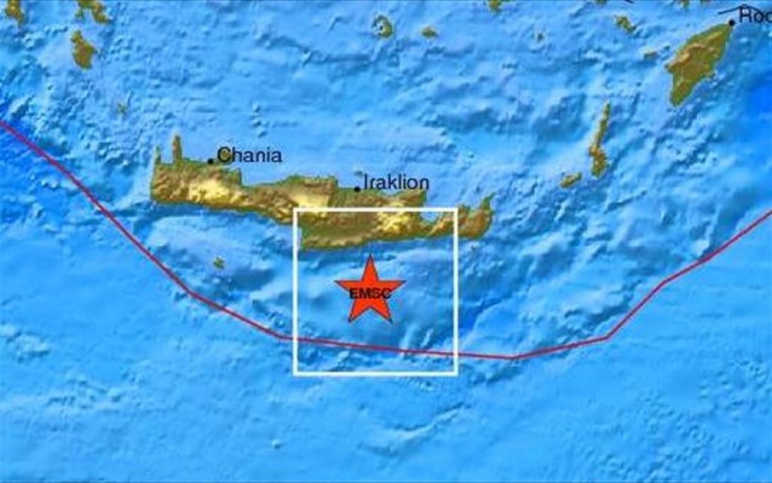 4 ρίχτερ απόψε νότια της Κρήτης