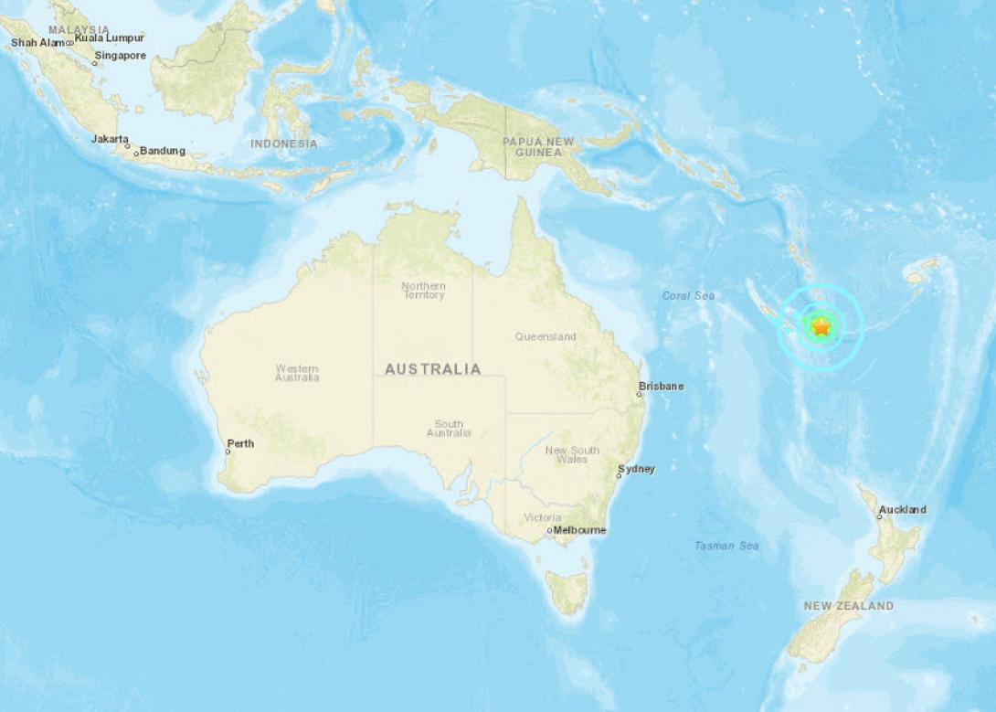 νέα καληδονία σεισμός