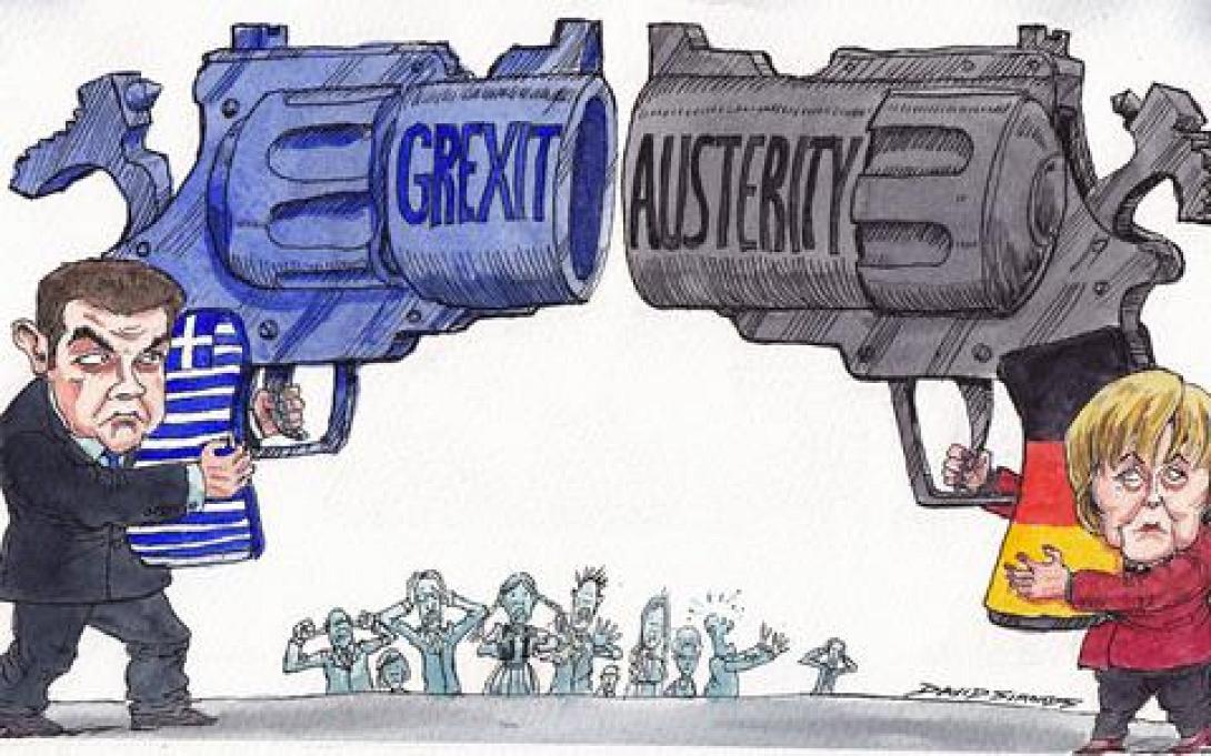 Το σκίτσο με την μονομαχία Τσίπρα και Μέρκελ