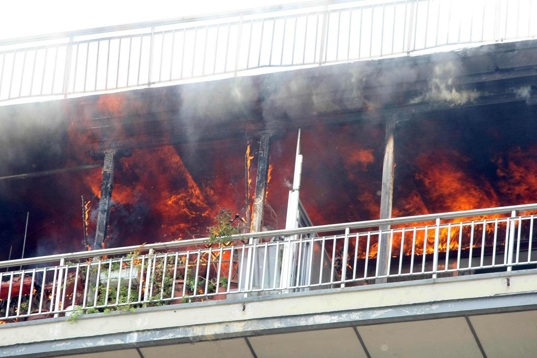Πυρκαγιά σε σπίτι με φιάλες υγραερίου στη παλιά πόλη των Χανίων