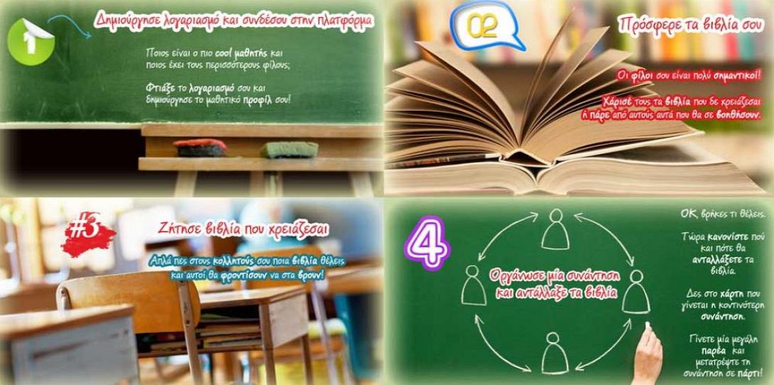 Ανταλλαγή σχολικών βιβλίων μέσω… διαδικτύου! (βίντεο)