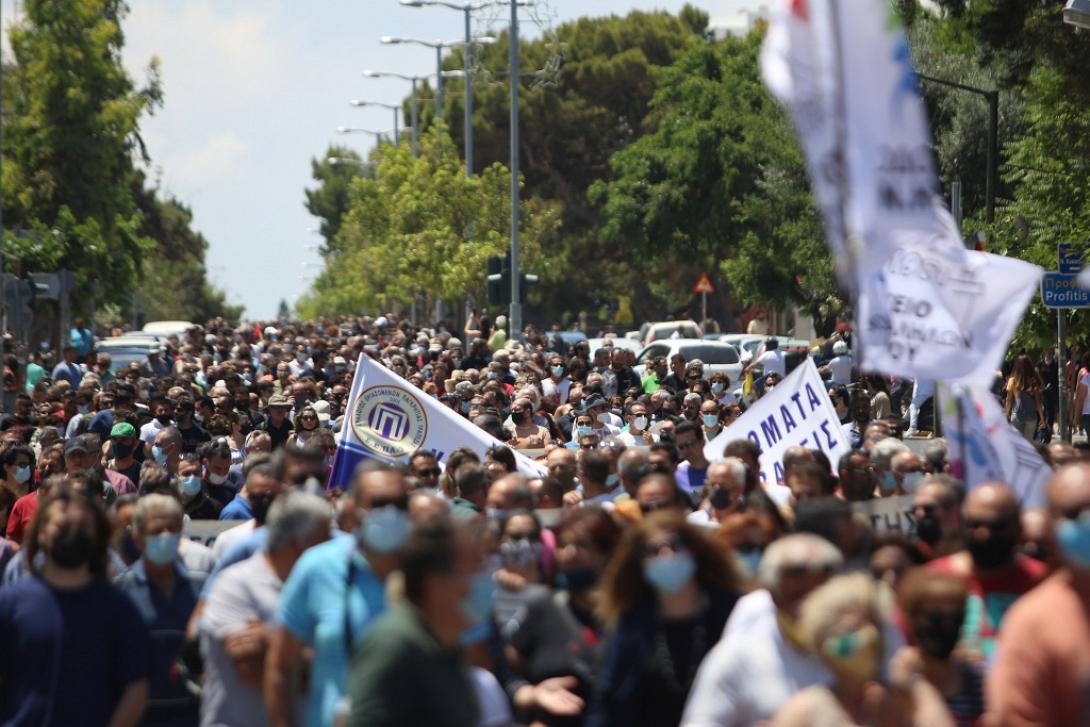 Πορεία εργατικό κέντρο Ηρακλείου