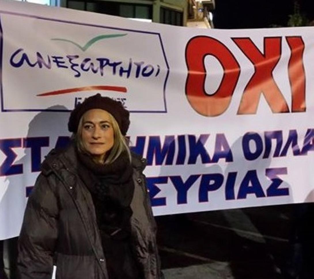 Στα Σφακιά ο Πάνος Καμμένος με την υποψήφια ευρωβουλευτή Γεωργία Στεφανάκη