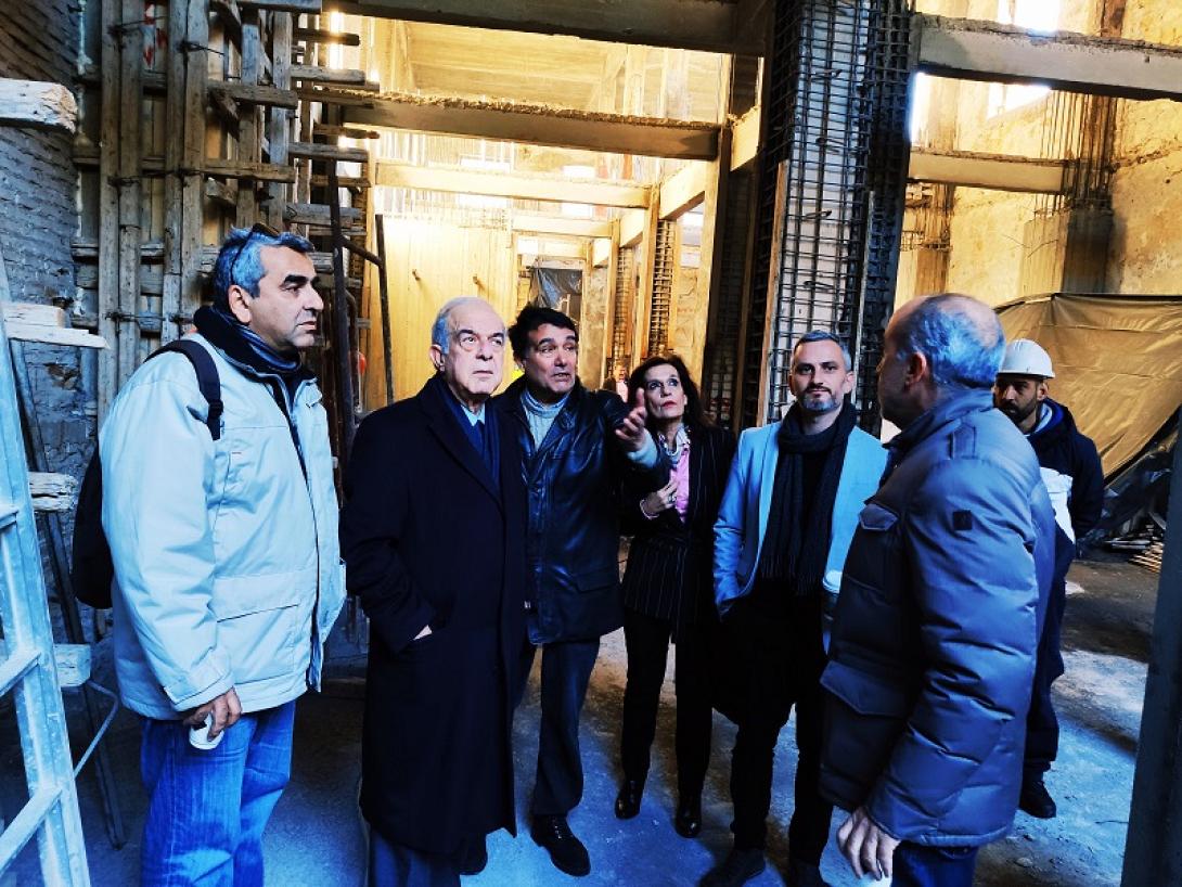 Αυτοψία Λαμπρινού στις εργασίες