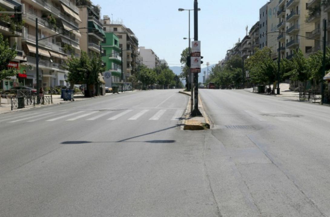 απαγόρευση κυκλοφορίας-άδειοι δρόμοι