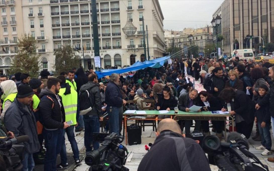 Μεταφορά Σύρων από το Σύνταγμα - 'Ενταση και συνθήματα