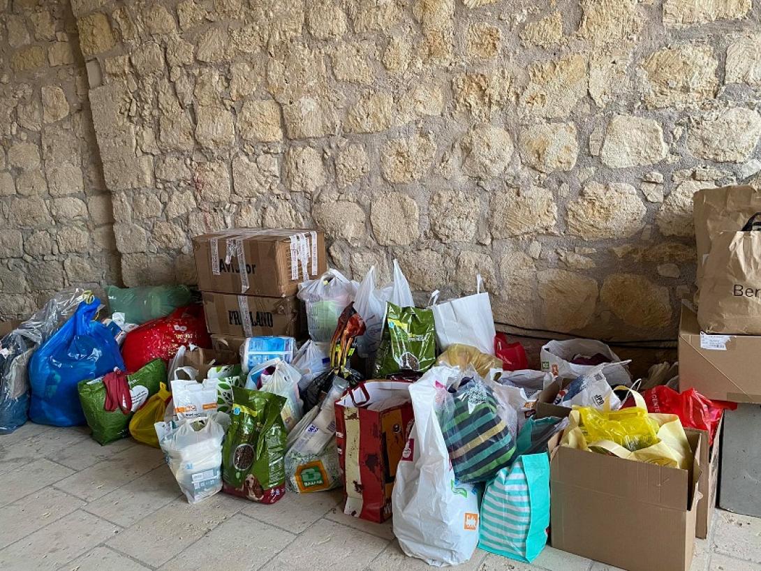 Συγκντρωση ειδων για πυροπληκτους - δημος ηρακλειου