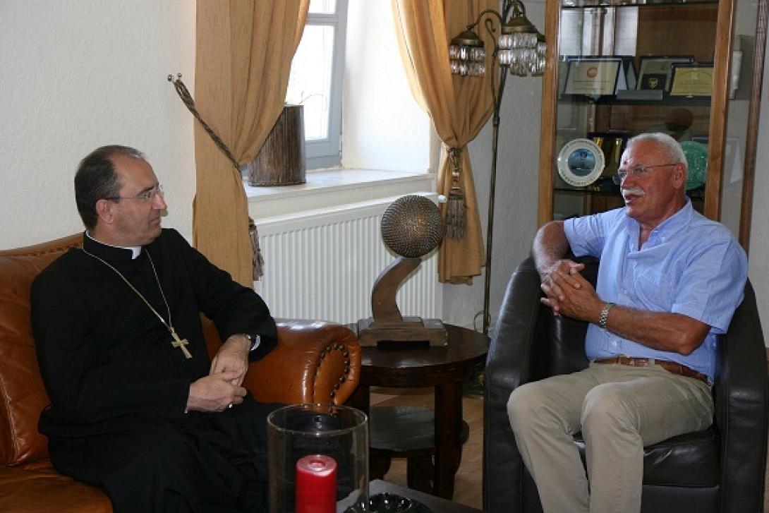 Ο Τοποτηρητής της Καθολικής Επισκοπής Κρήτης, στην Αντιπεριφέρεια Χανίων 