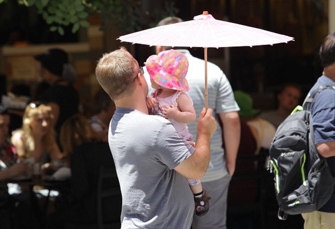 τουριστες ζέστη